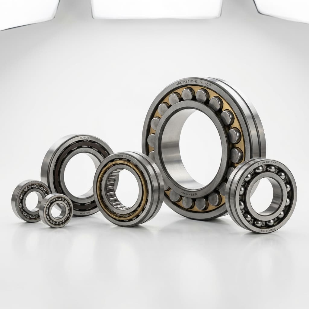 Heavy-duty roller bearings for high-load industrial use.