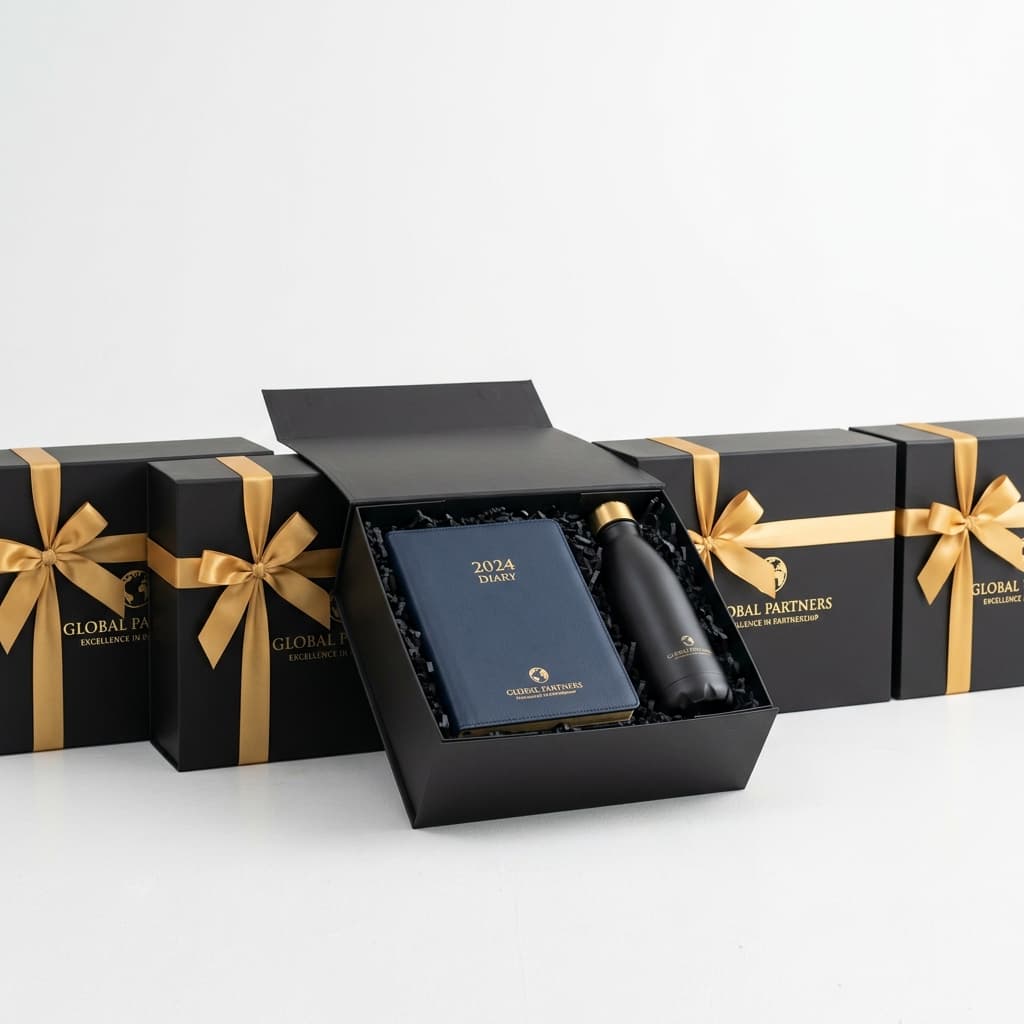 Premium corporate gift hampers for executives.
