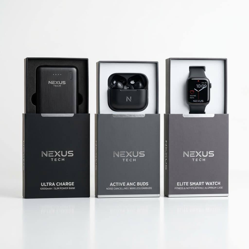 High-end corporate tech gifts and office gadgets.