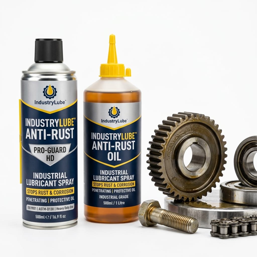 Protective anti-rust lubricants for metal components.