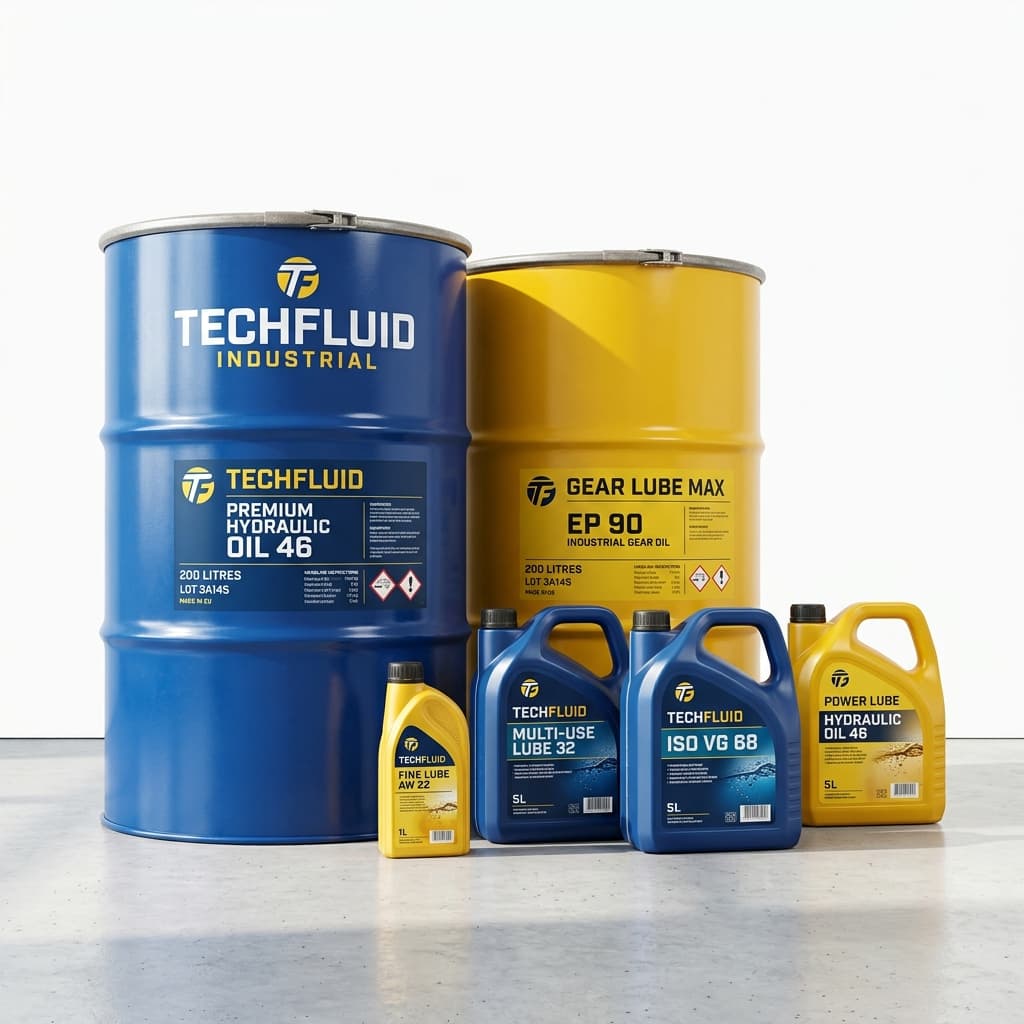 High-performance industrial machinery oils.