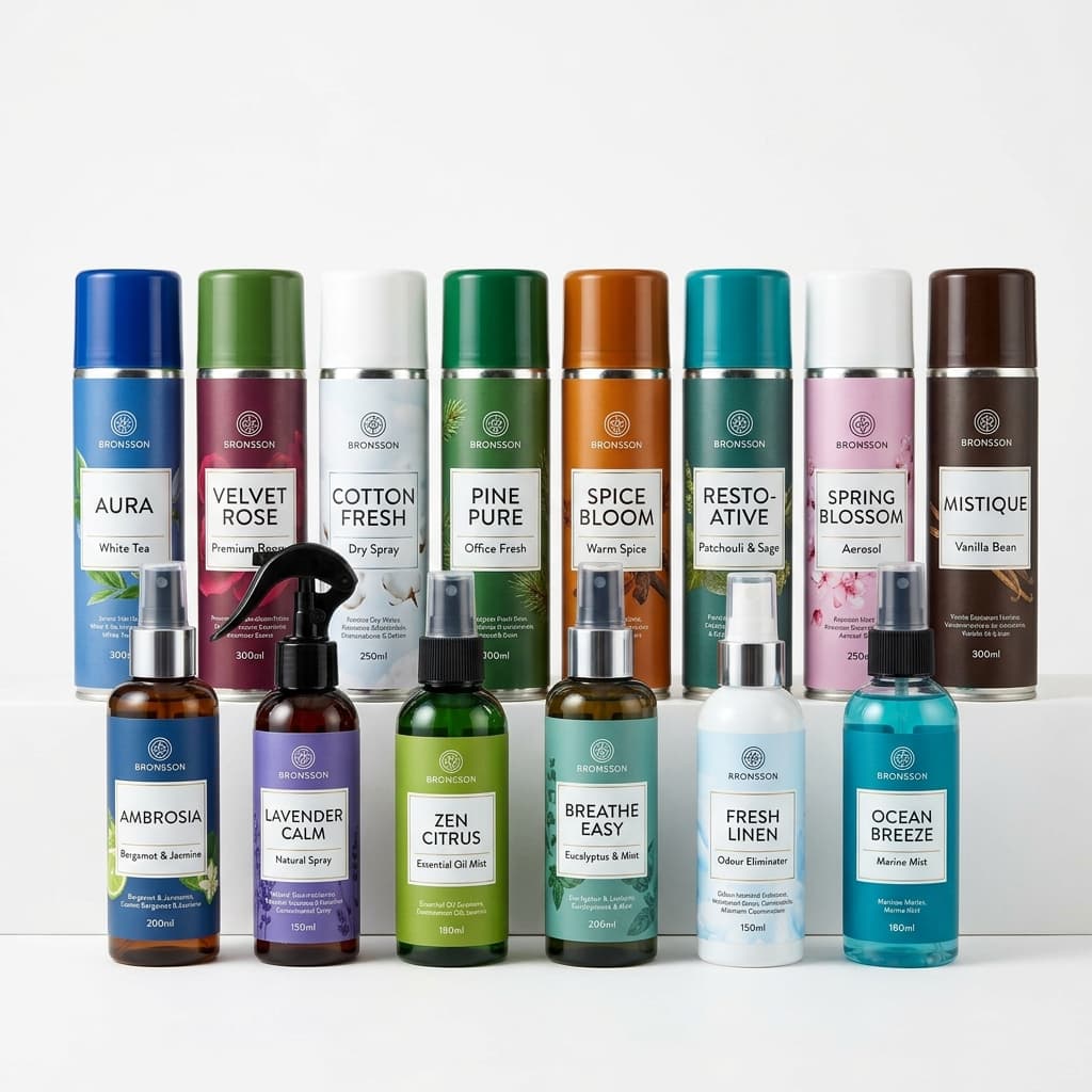 Automatic room fragrance dispensers from a housekeeping material supplier in Chennai.