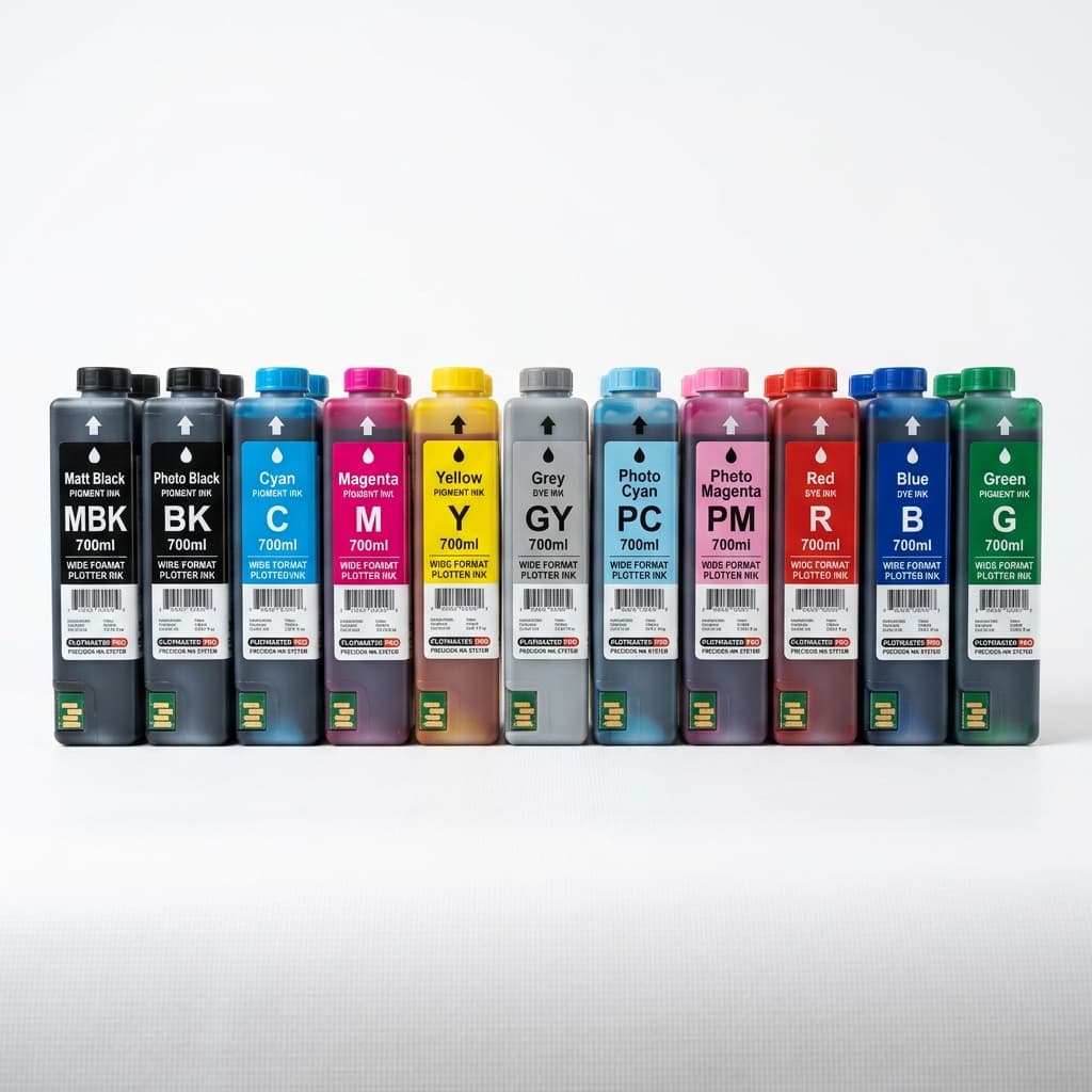 High-precision plotter ink for engineering firms.